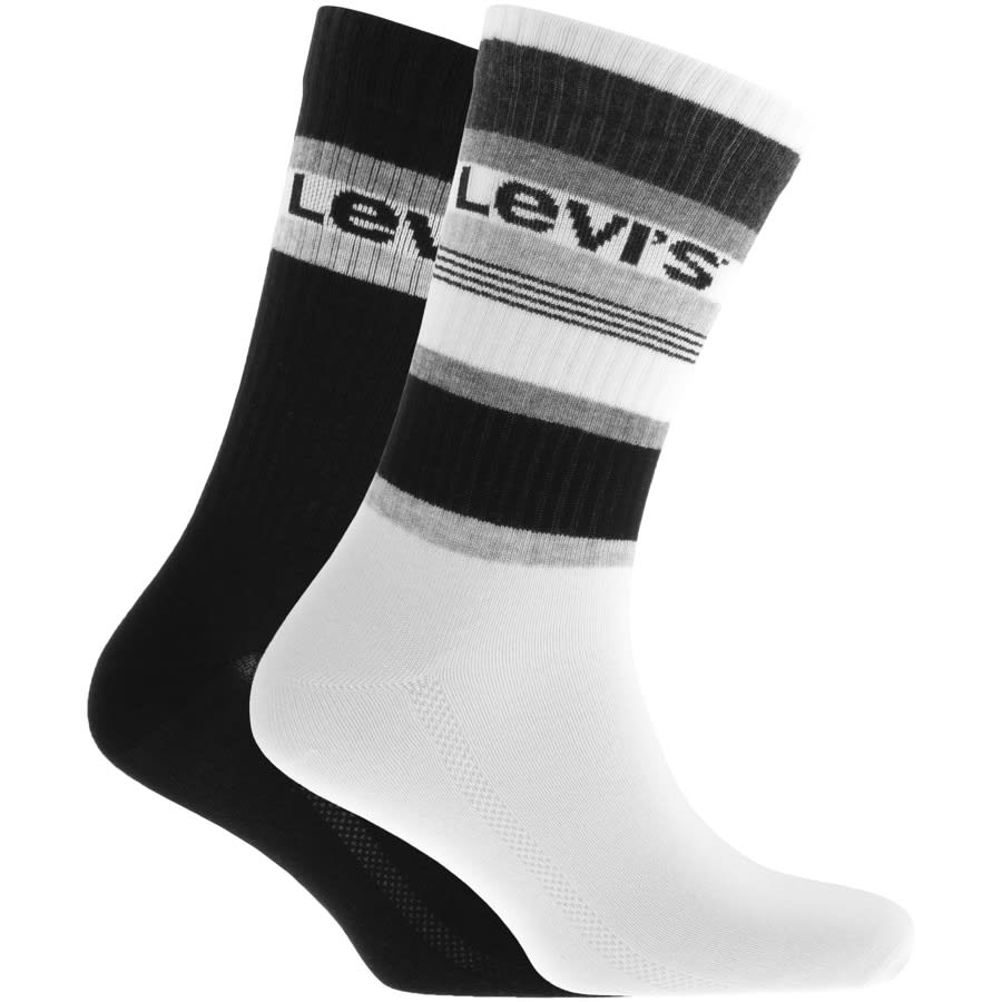 Alternative Image for ProductLevis Regular Cut 2 Pack Socks Black1